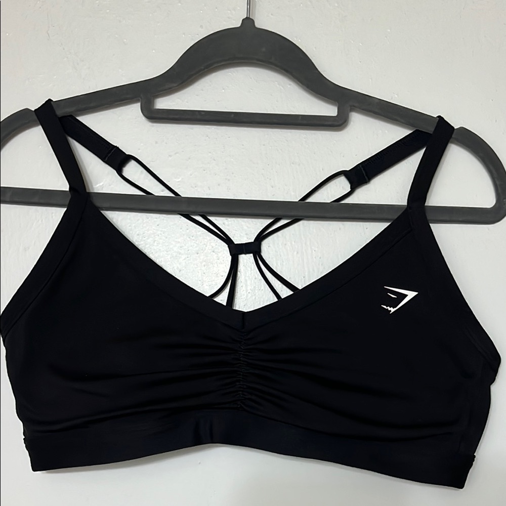 Gymshark Black Strappy Sports Bra